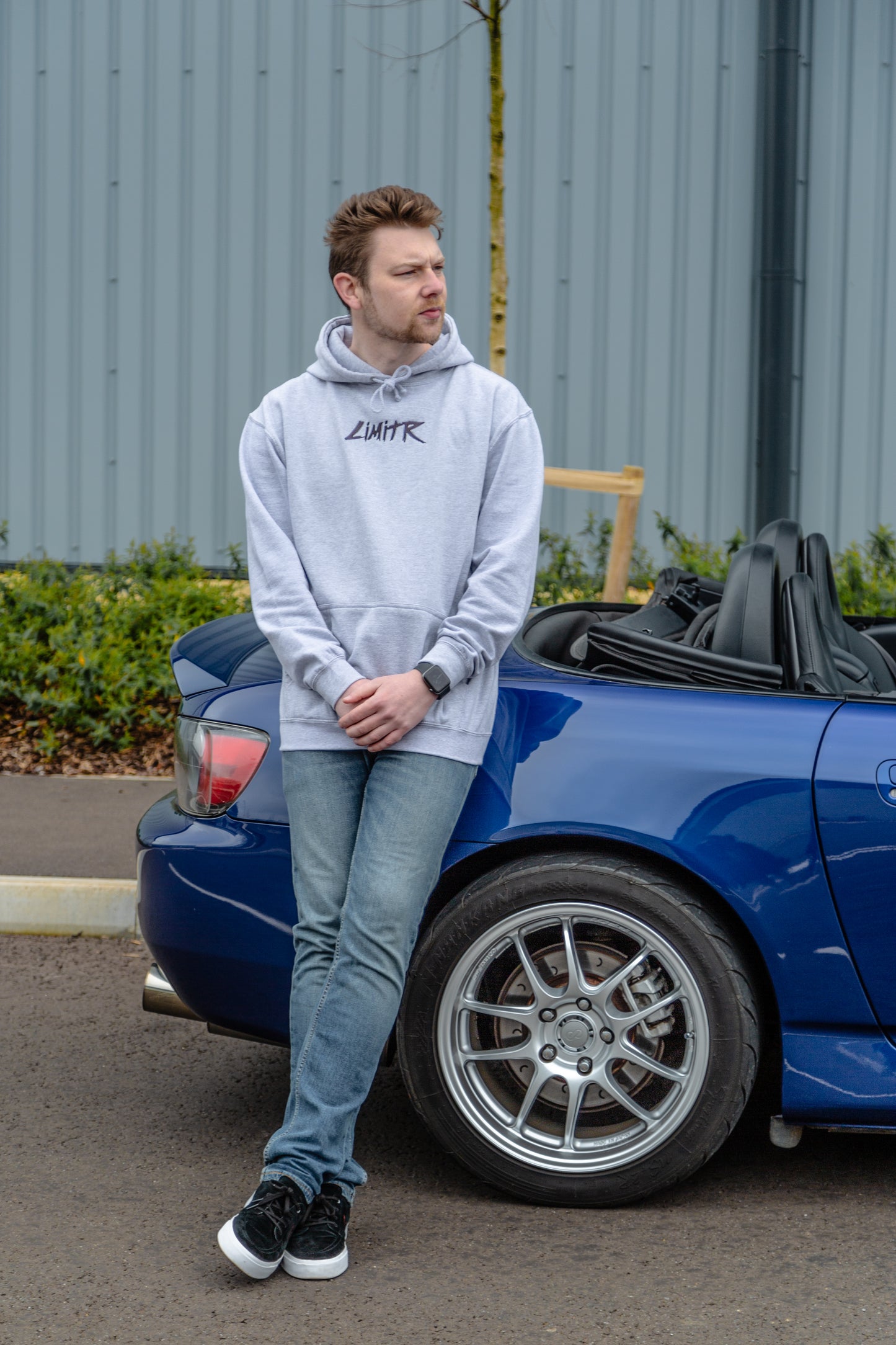 Script Logo Embroidered Hoodie