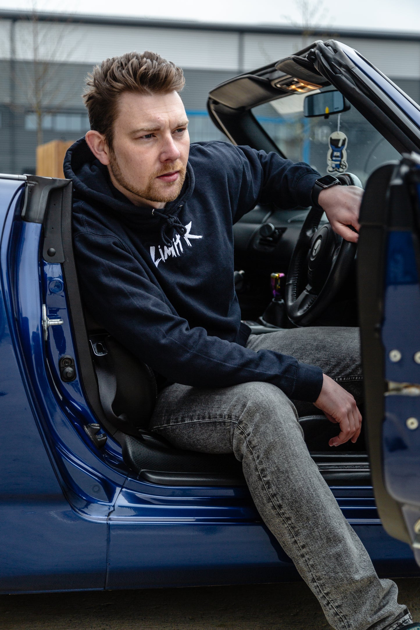 Script Logo Embroidered Hoodie