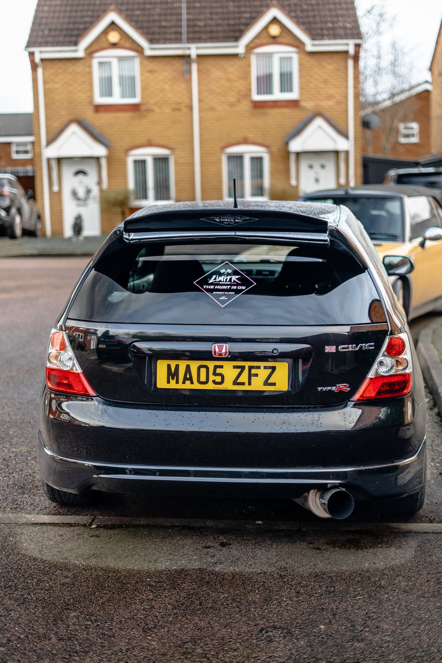 Racing Logo Rear Window Vinyl Cut Sticker