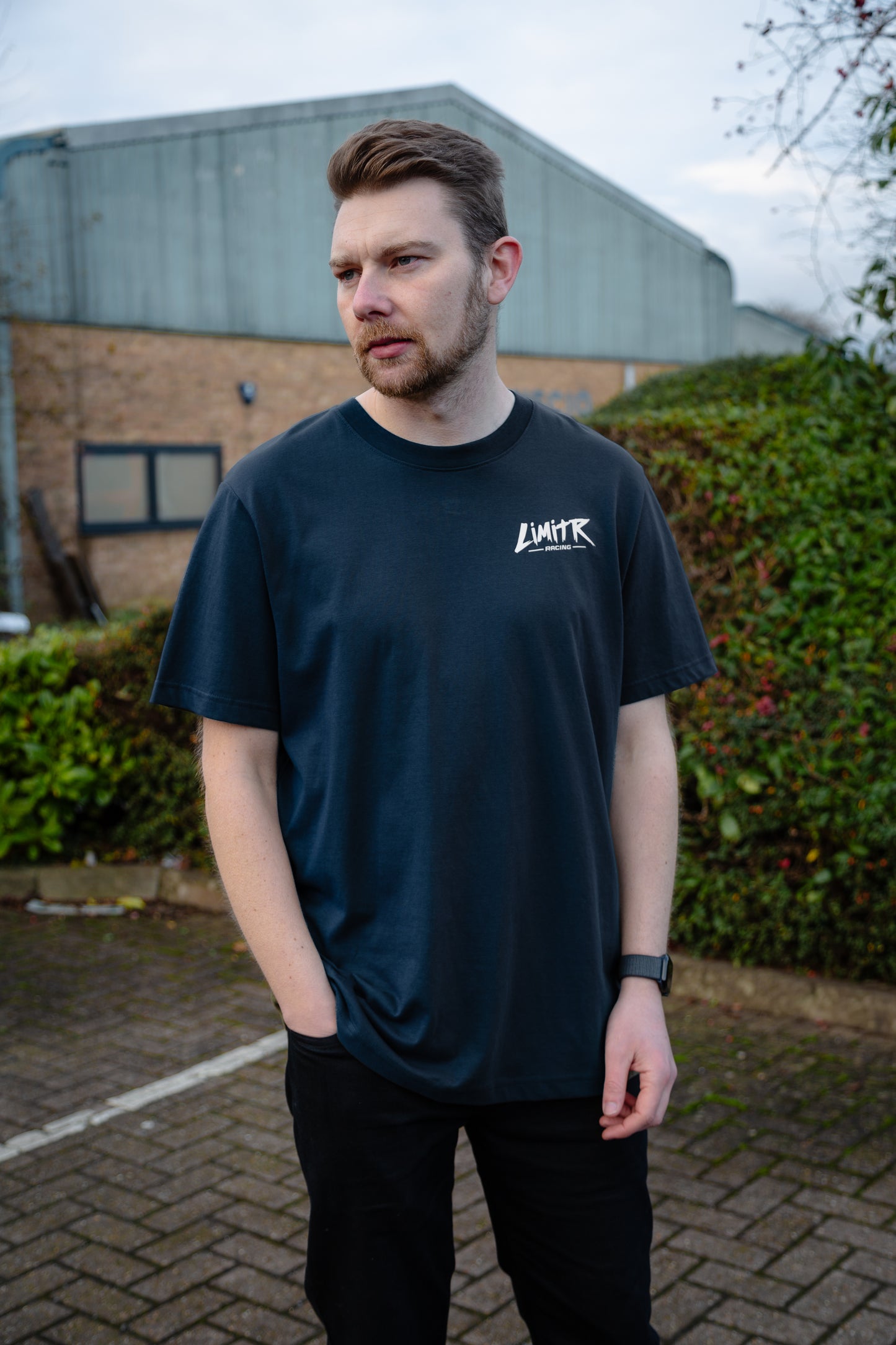 Racing Logo Relaxed Fit T Shirt