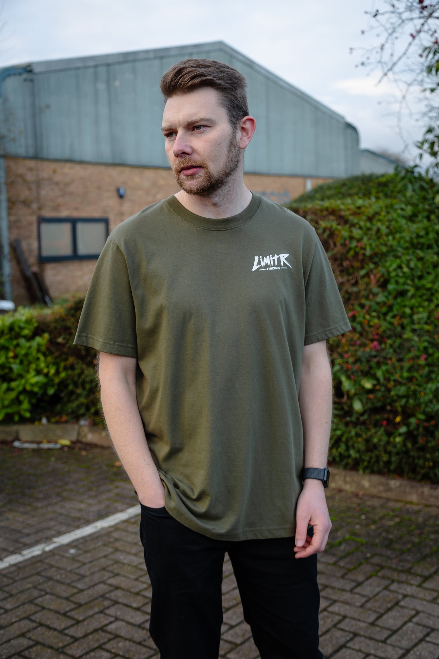 Racing Logo Relaxed Fit T Shirt